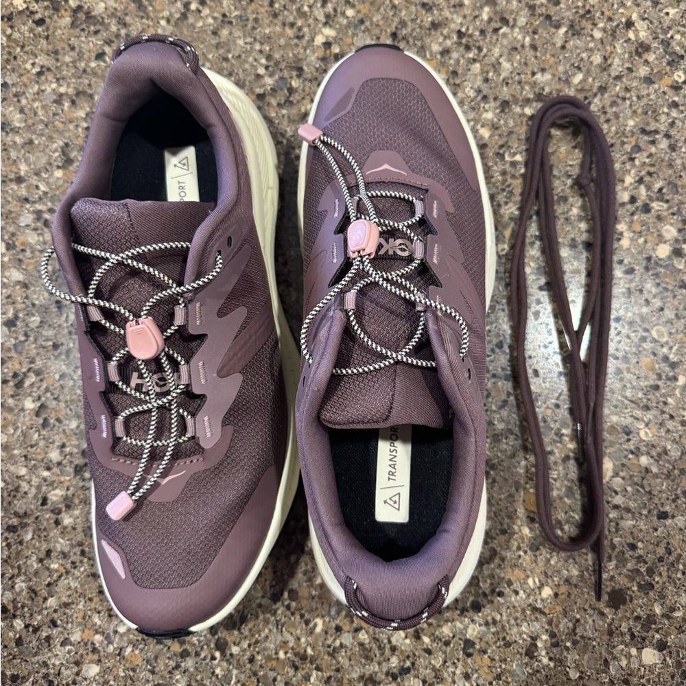 Hoka Women's Transport in Smokey Quartz - Size 8